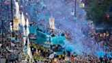 Where and when is Manchester City's parade and what time does it start?