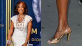 Gayle King Slips Into Strappy Gold Metallic Sandals for ‘I Am: Celine Dion’ Premiere in NYC