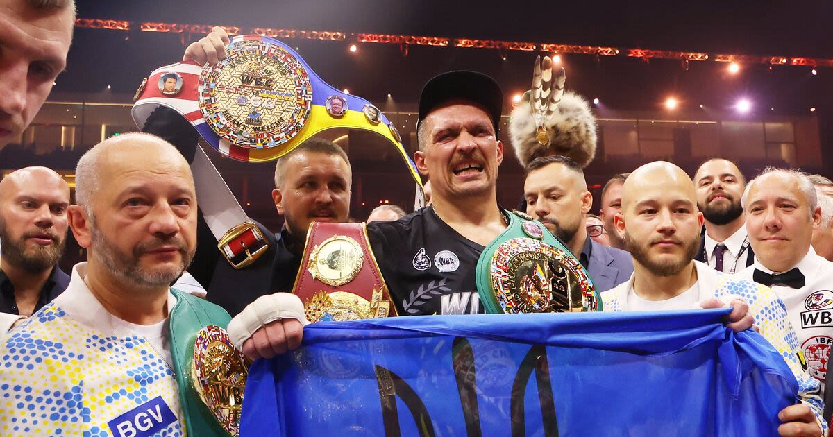 Usyk's camp's stance on being stripped of belt shows class to Tyson Fury