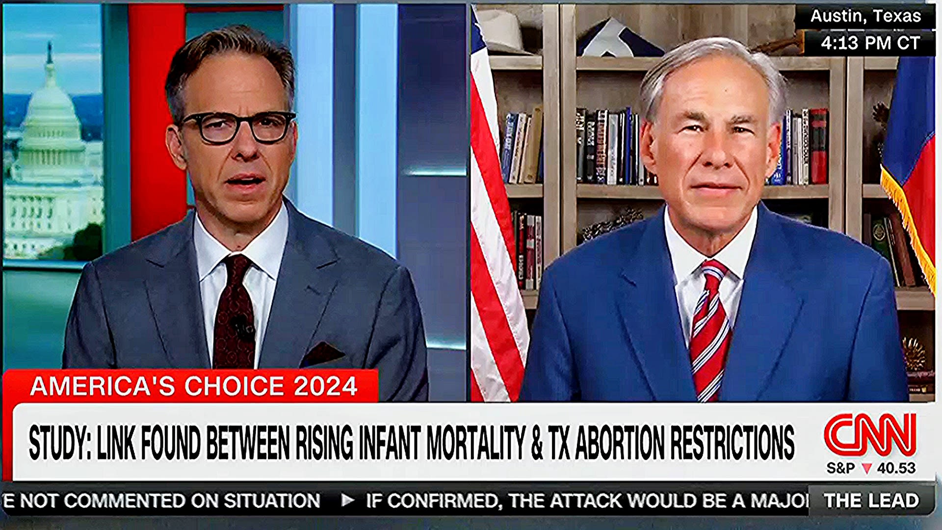 Pro-Trump Gov Says Democrats Have ‘Zeal To Kill Young Babies’ After CNN’s Jake Tapper Confronts Him Over Abortion Ban