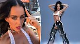 Katy Perry teases ‘Woman’s World’ single in barely-there bikini and armored legs