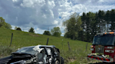 One hospitalized after crash in Carroll County