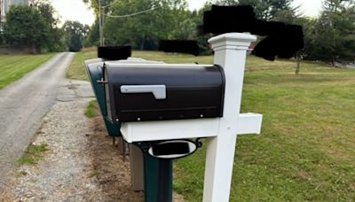 My nasty neighbor left a rude note about my mailbox - he picked the wrong girl