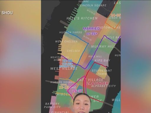 Viral TikTok map color-codes NYC's dating scene for singles