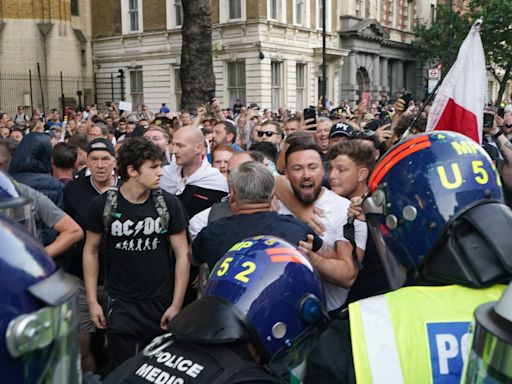 Southport protests latest: Far right mob clash with riot police near Downing Street and Cenotaph