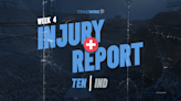 Tennessee Titans vs. Indianapolis Colts Week 4 injury report: Thursday