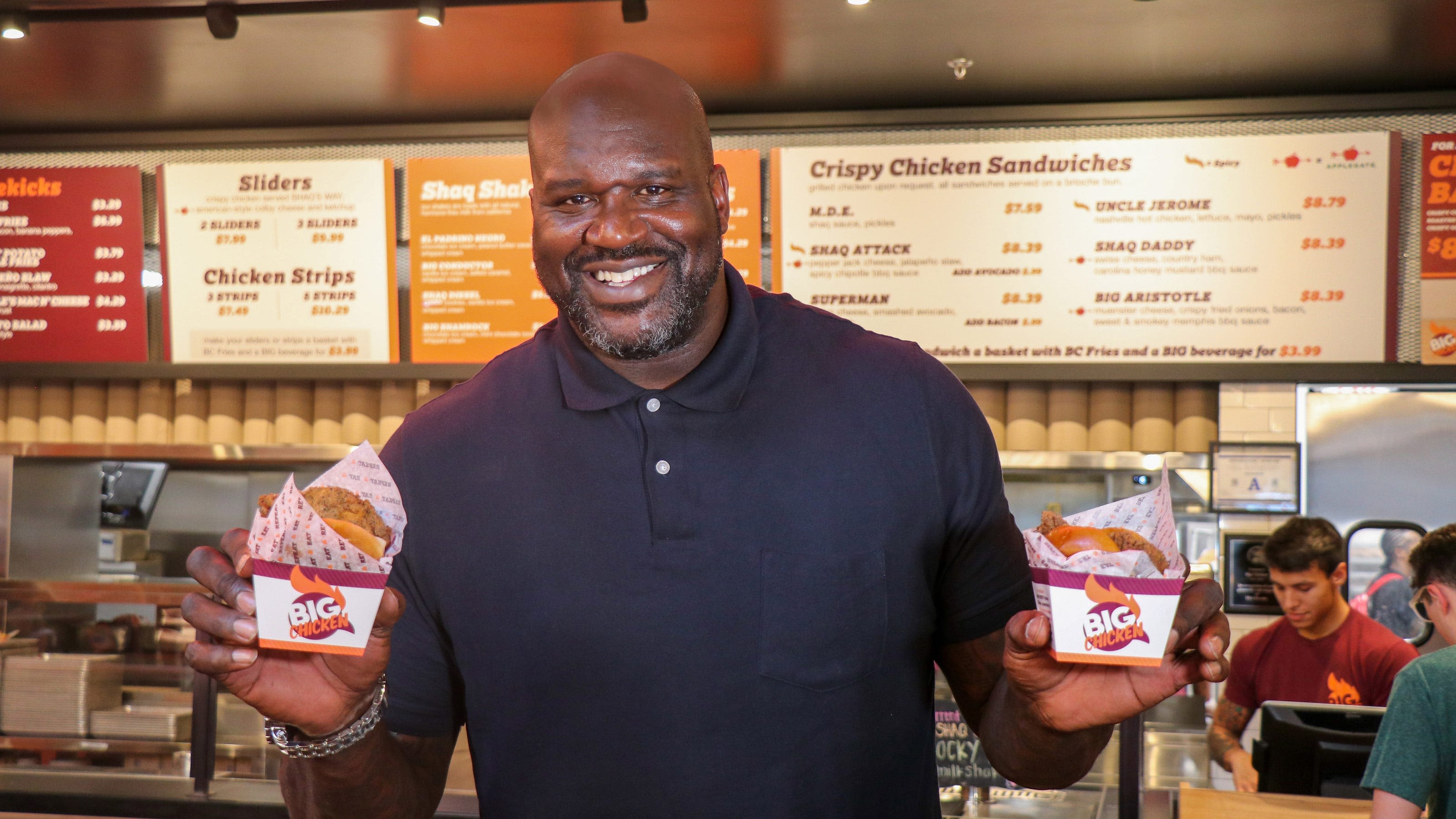 Big Chicken, backed by Shaq, announces opening date for Bridgewater restaurant