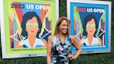 Katie Couric Dons Floral Dress at 'Nail Biter' US Open Match