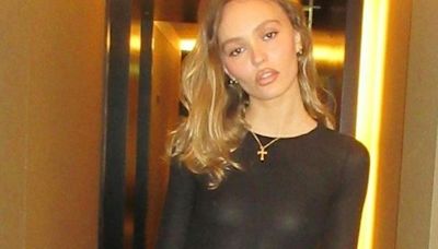 Lily-Rose Depp Puts a Geek Chic Twist on Sheer Dressing