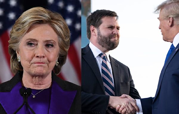 Hillary Clinton Slams Donald Trump for Picking Election Denier J.D. Vance as VP