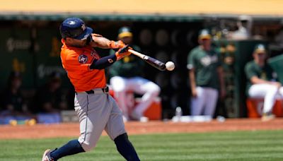 Astros thump A's 8-1 behind Brown to avoid series sweep