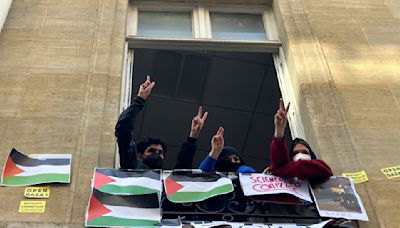 Tras intervención policial, estudiantes reanudan protesta propalestina en una universidad de París