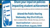 RCSS public hearing on school policies on Wednesday