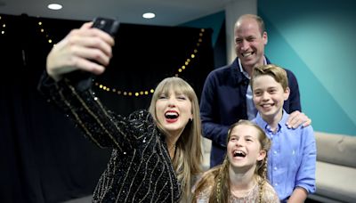 Guillermo de Gales asistió junto a sus dos hijos mayores al concierto de Taylor Swift en Londres