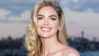 Kate Upton stuns in sexy metallic dress as she parties at New York event