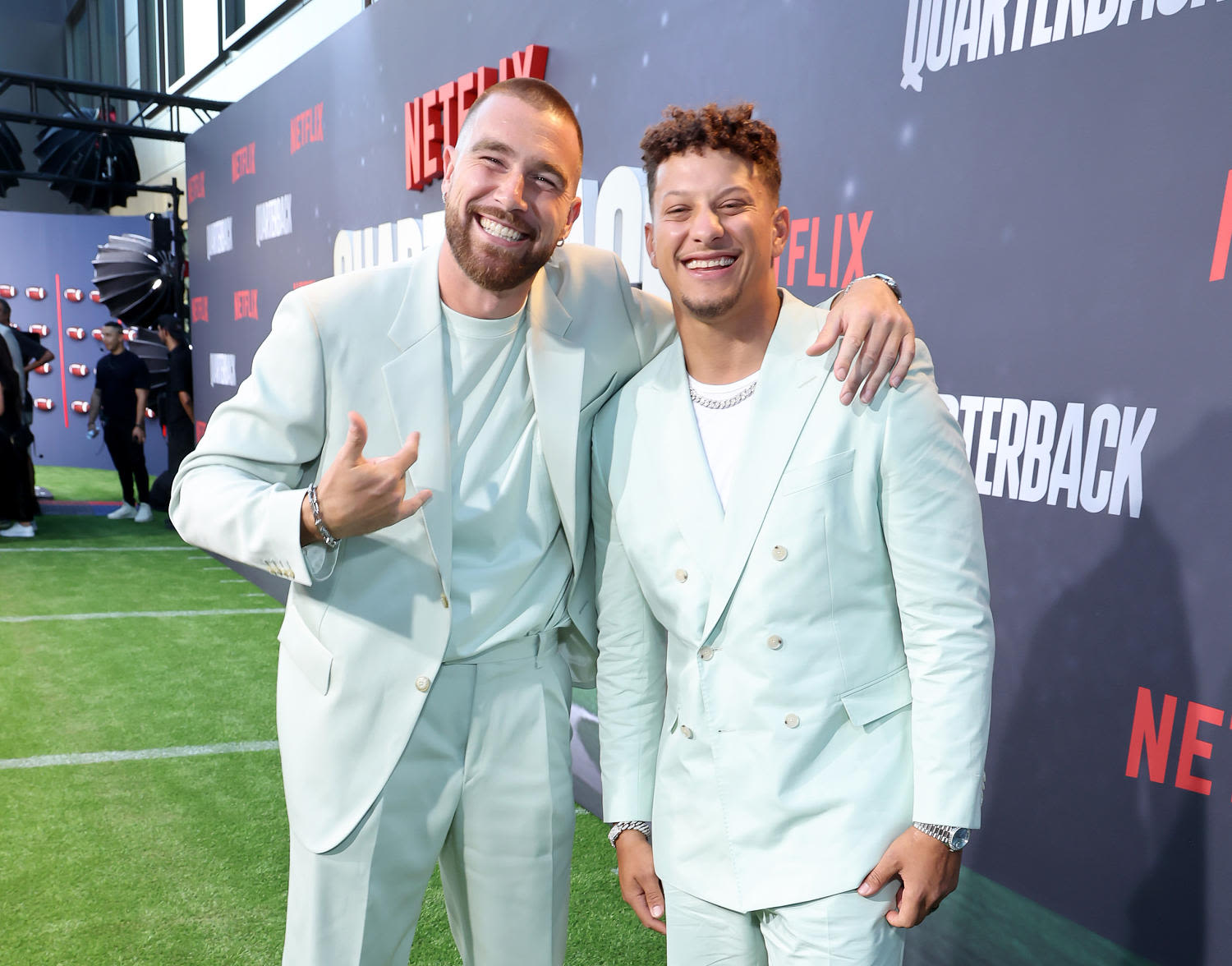 Patrick Mahomes jokes he can't keep up with Travis Kelce's partying after having kids