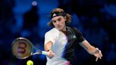 Stefanos Tsitsipas beaten by Novak Djokovic in ATP Finals opener as world No 1 bid ends