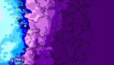 ‘Persistent & heavy rain’ warns Met Eireann in 24-hour alert for 18 counties