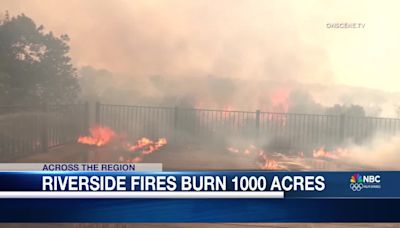 Wildfires Force Evacuation of 1500 Homes in Riverside, California