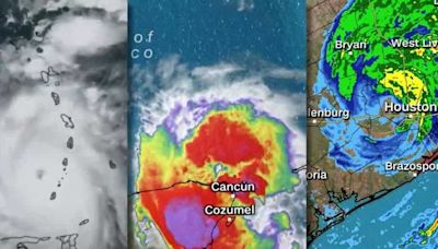 Storm chasers intercept Hurricane Beryl's eye 3 times from 3 different countries