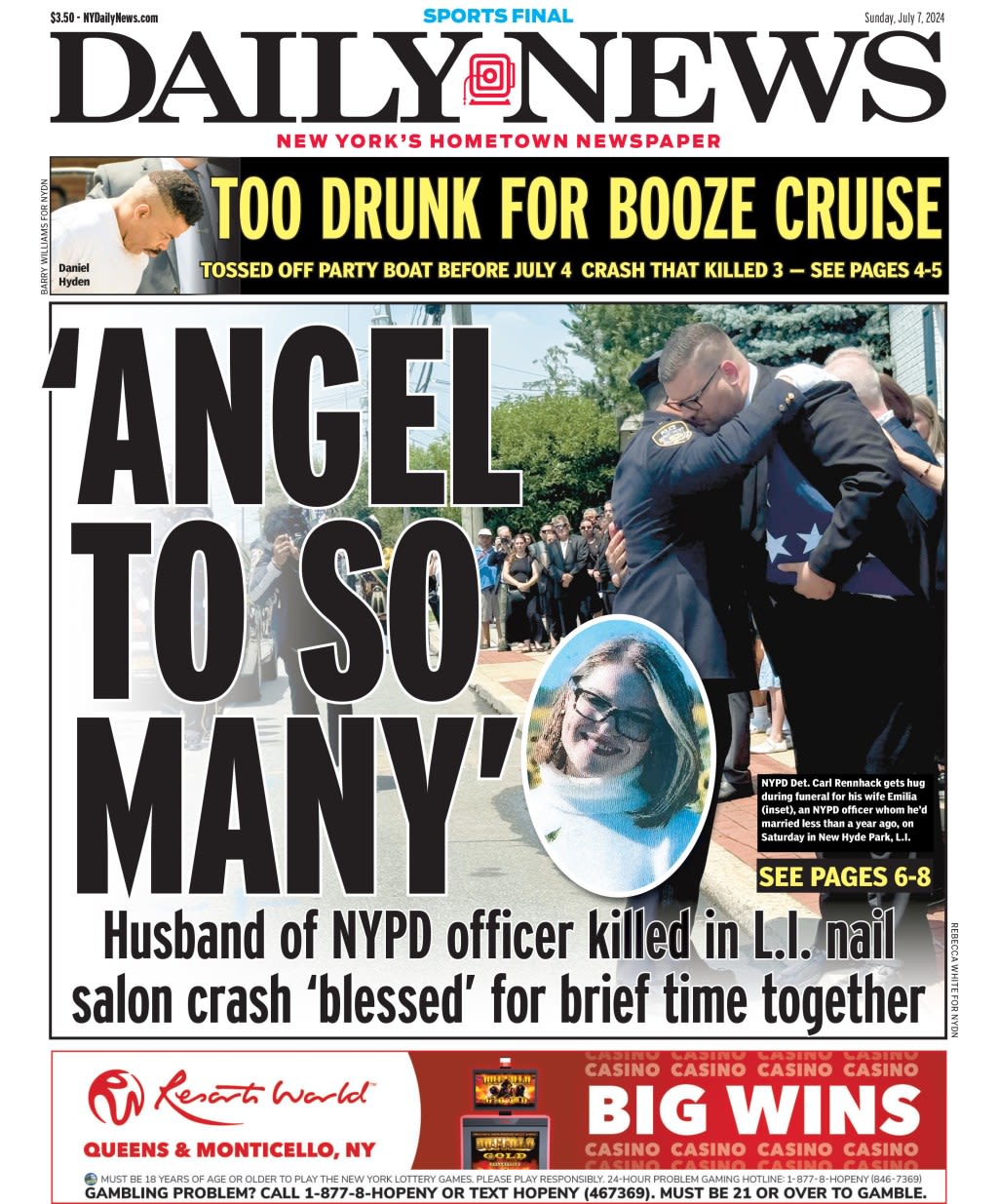 New York Daily News front pages for July 2024