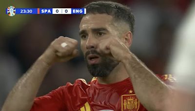 Dani Carvajal mocks England players with 'crying' gesture in Euro 2024 final