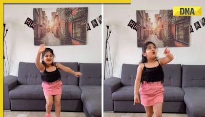 Viral video: Little girl sets internet on fire with dance moves on Govinda's 'Neeche Phoolon Ki Dukan Par' song, watch