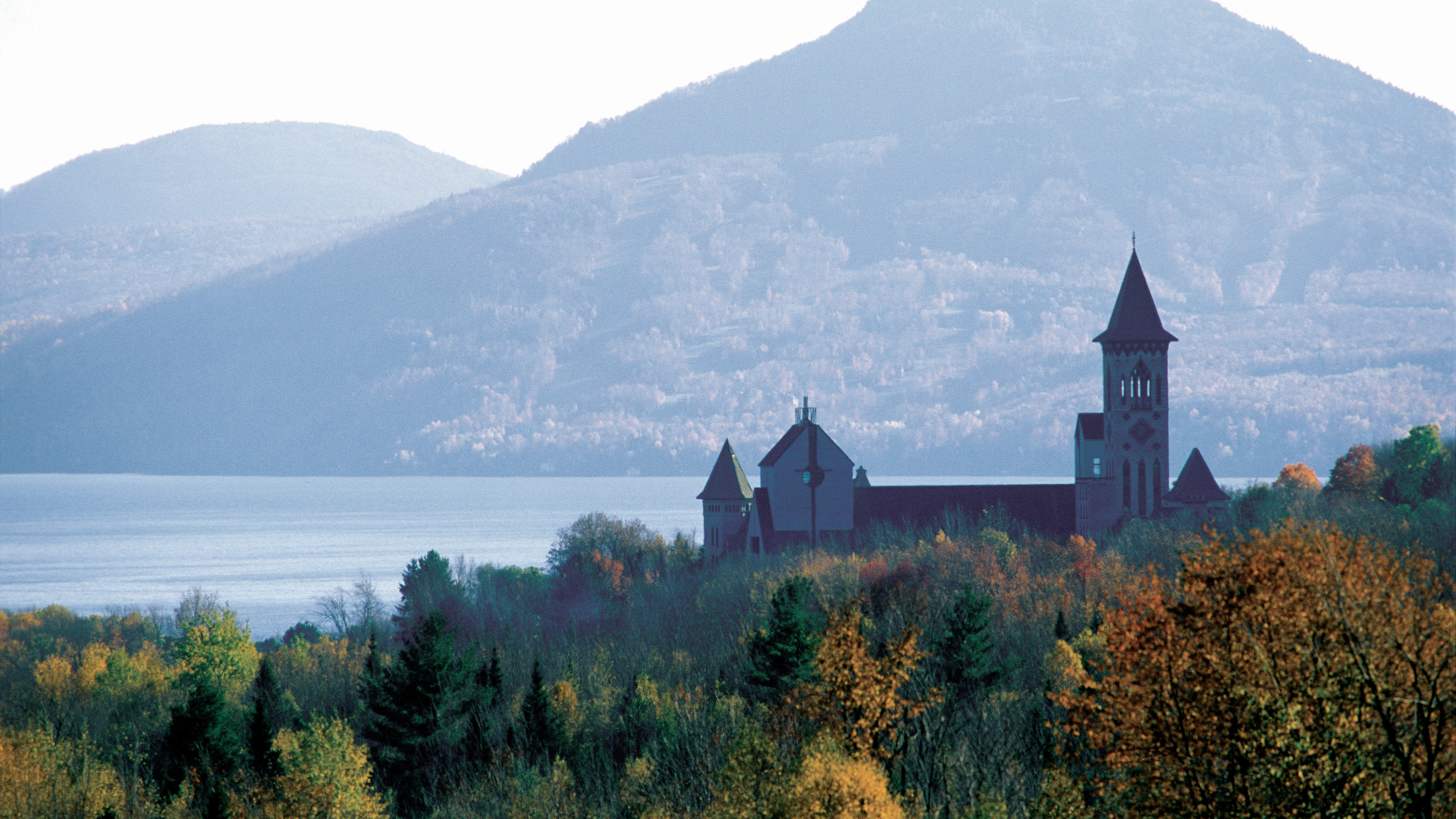 An hour from Montreal, you can tour a breathtaking abbey that inspired a famous murder mystery novel