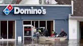 Domino’s pizza diners rescued by boat from Connecticut restaurant during flood