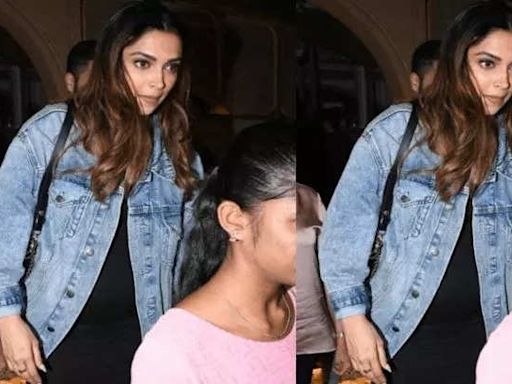 Deepika Padukone radiates pregnancy glow in stylish maternity outfit - Times of India