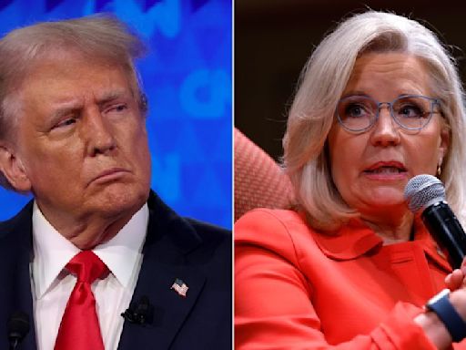 Trump amplifies posts calling for televised military tribunal for Liz Cheney