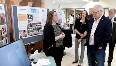 Walz praises Institute expansion project during Thursday visit