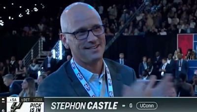 Dan Hurley Shares Special Moment With Stephon Castle After He's Drafted by Spurs