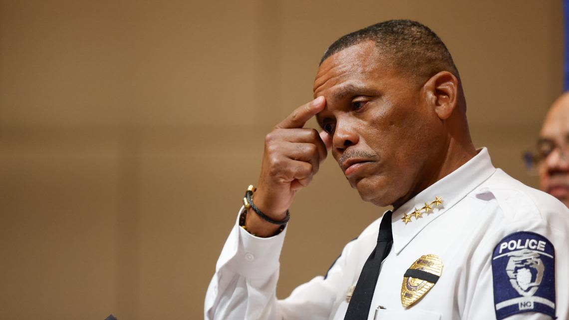 Emotional Charlotte police chief had this to say about the criminal justice system