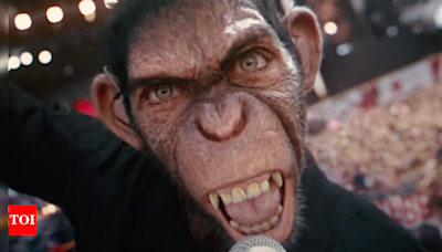 'Better Man' trailer: Robbie Williams biopic boasts a novel twist in the application of CGI singing monkeys with animation. | English Movie News - Times of India