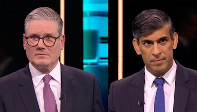 General election TV debate - live: Pollsters give Sunak narrow win over Starmer after testy first clash