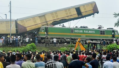 Harrowing scenes as freight train slams into passenger train in India