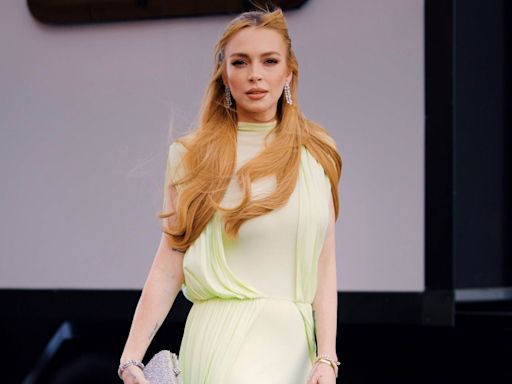 Lindsay Lohan Looks Goddess-Like in Ethereal Gown and Show-Stopping Glam as She Promotes “Freakier Friday”