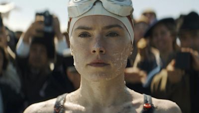 ‘Young Woman and the Sea’ review: Daisy Ridley navigates a shallow but rousing swimming pic