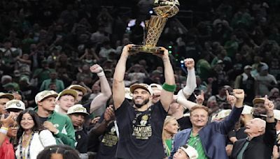 Watch: Jayson Tatum Drops Kanye West Quote During NBA Finals Postgame Celebration