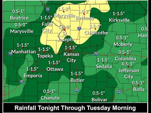 Heavy rain and flooding possible as stormy week rolls into the Kansas City area