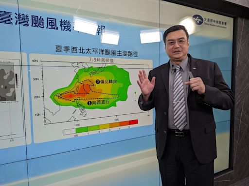 氣象署估下半年近台颱風約2至4個 (圖)