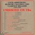 Unissued on 78s: Louis Armstrong, Blanche Calloway and Clarence Williams 1929-1938