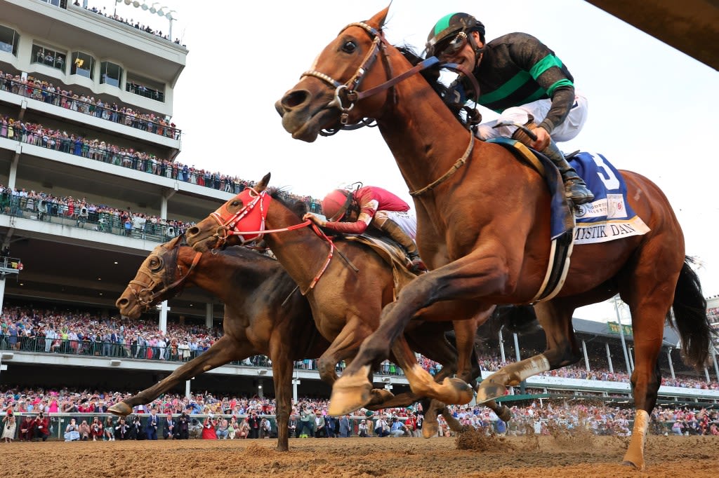 Mystik Dan wins at the 2024 Kentucky Derby