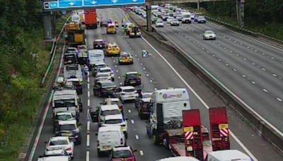 M6 crash leaves biker in Royal Stoke