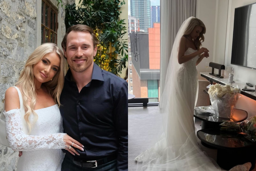 Montreal Canadiens star Brendan Gallagher and Emma Fortin tie the knot in 'wedding of our dreams'