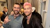 NSYNC's Lance Bass Poses With Travis Kelce at a Justin Timberlake Concert