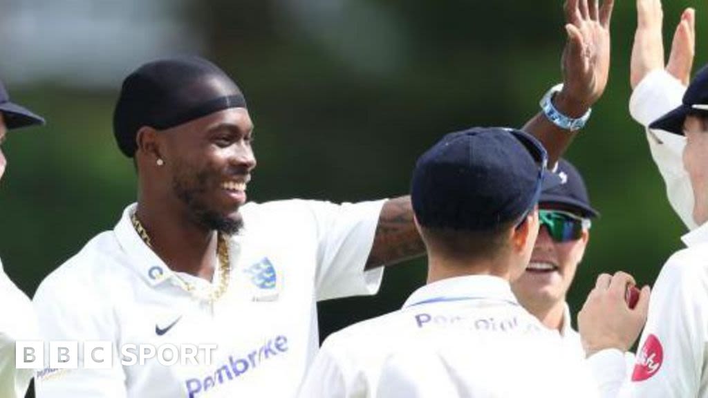 Jofra Archer: England bowler takes wicket on Sussex return