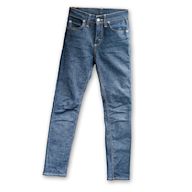 Skinny jeans are form-fitting and tapered from the waist to the ankle. They are popular for their sleek and modern look. They are often made with stretchy materials for added comfort.