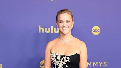 Reese Witherspoon Looks Regal in Black and Gold on 2024 Emmy Awards Red Carpet